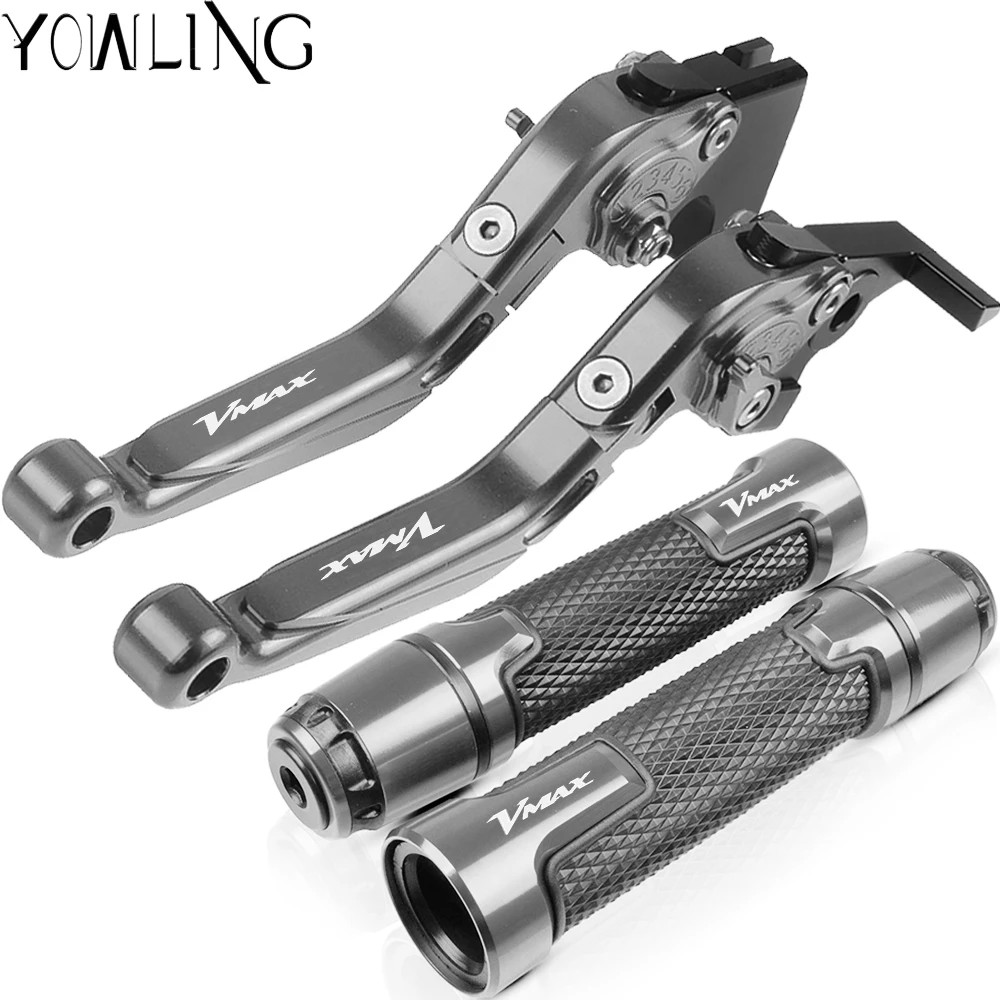 

Motorcycle Accessories Brake Clutch Levers Handlebar Hand Grips ends For Yamaha VMAX V-MAX 1990-2007 2006 2005 2004 2003 2002