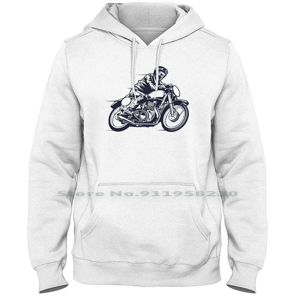 

Motorcycle Classic Racer Hoodie Sweater Cotton Motorcycle Cartoon Classic Movie Motor Class Cycle Comic Tage Race Game Age
