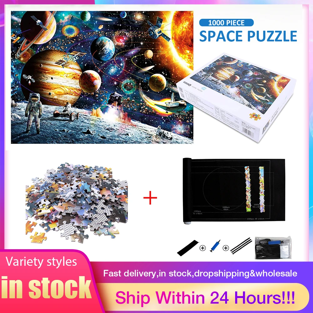 

1000 Pieces Jigsaw Puzzles Wooden Assembling Picture Landscape Puzzles Toys For Adults Children Kids Games Educational Toys
