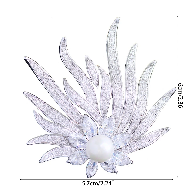 

Flower Brooches for Women Vintage Fashion Style Elegant Wedding Pins Party Brooch Upscale atmosphere