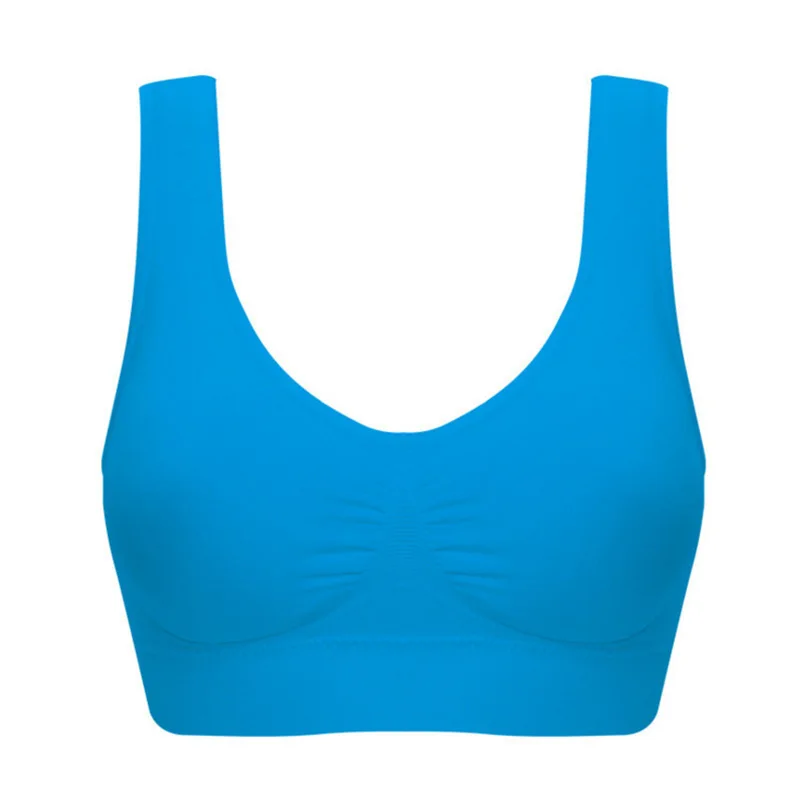 

Can be worn on the outside with double-layer seamless sports bras plus size No rims non-marking yoga adjustable underwear Women