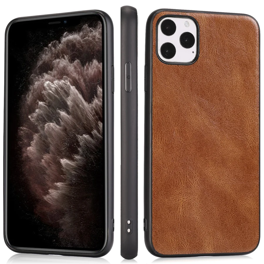 Чехол накладка из искусственной кожи для IPhone 11 Pro SE 2 2020 XS MAX XR 8 7 Plus 11pro 8plus