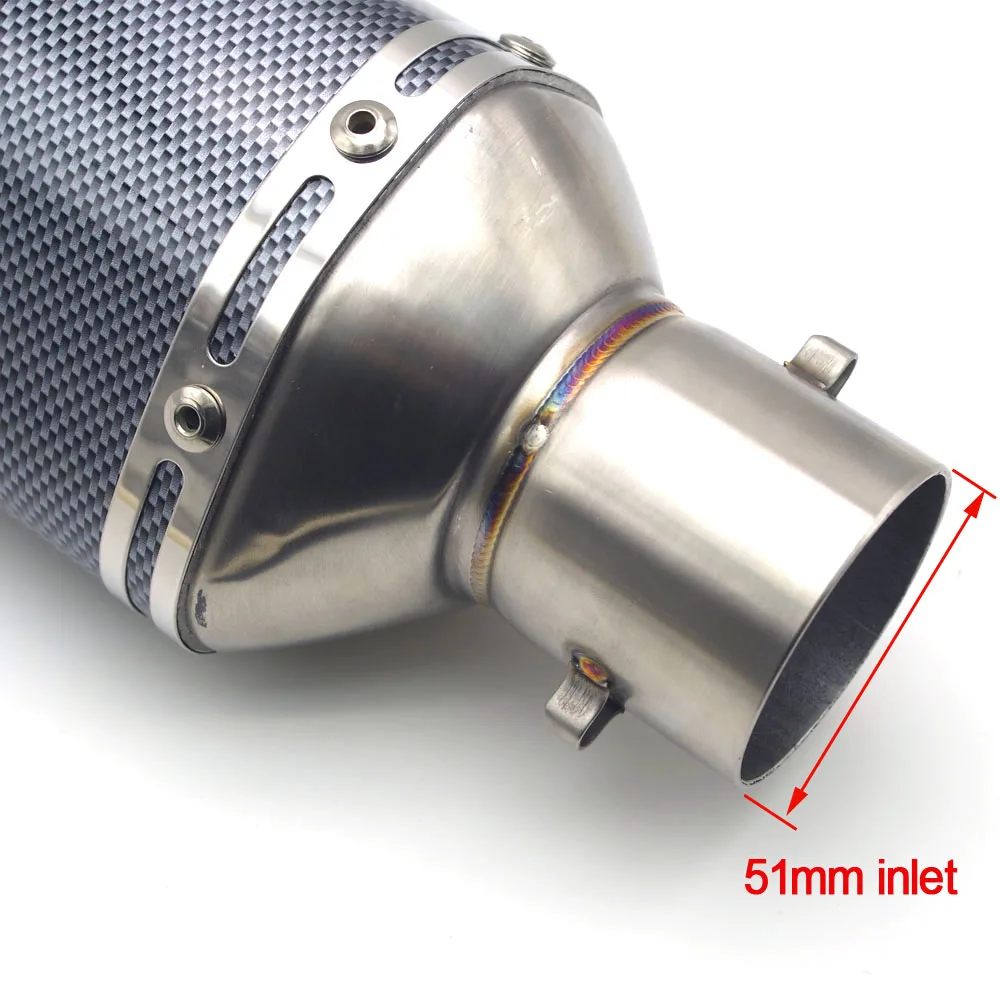 Универсальный глушитель для выхлопной трубы мотоцикла yamaha xt 660 honda cb600f dio af18 mt09 bmw