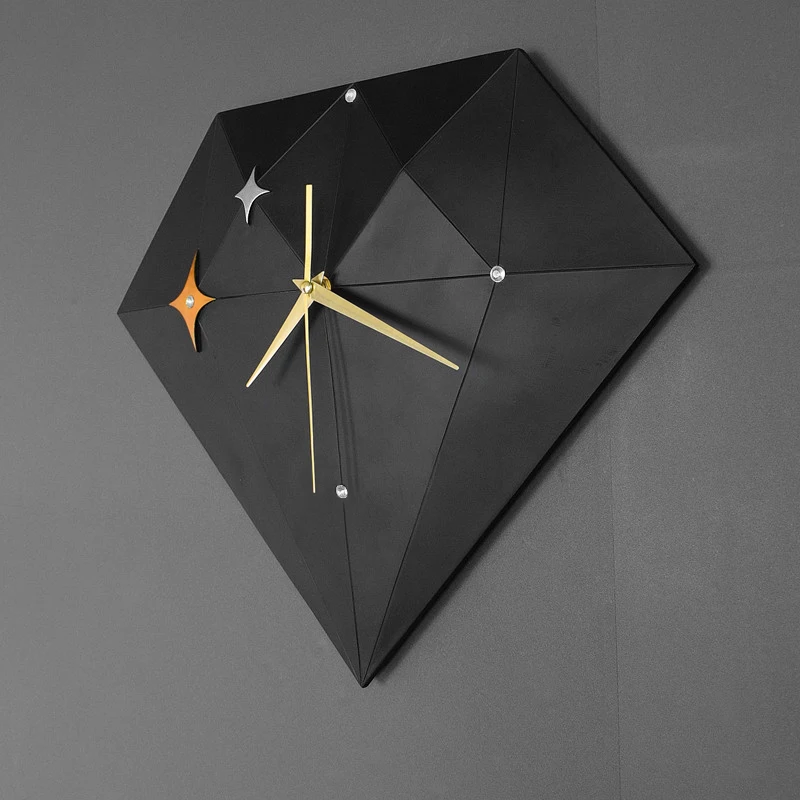 

Nordic Minimalist Creative Wall Clock Fashion Mute Special Geometric Wall Clocks Living Room Reloj Pared Modern Decoration EA50Z