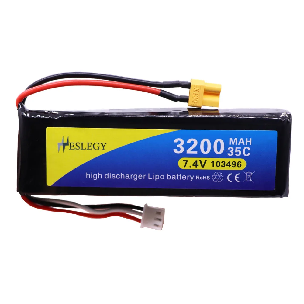 Аккумулятор Lipo 7 4 В 3200 мАч для MJX Bugs 3 B3 запасные части радиоуправляемого
