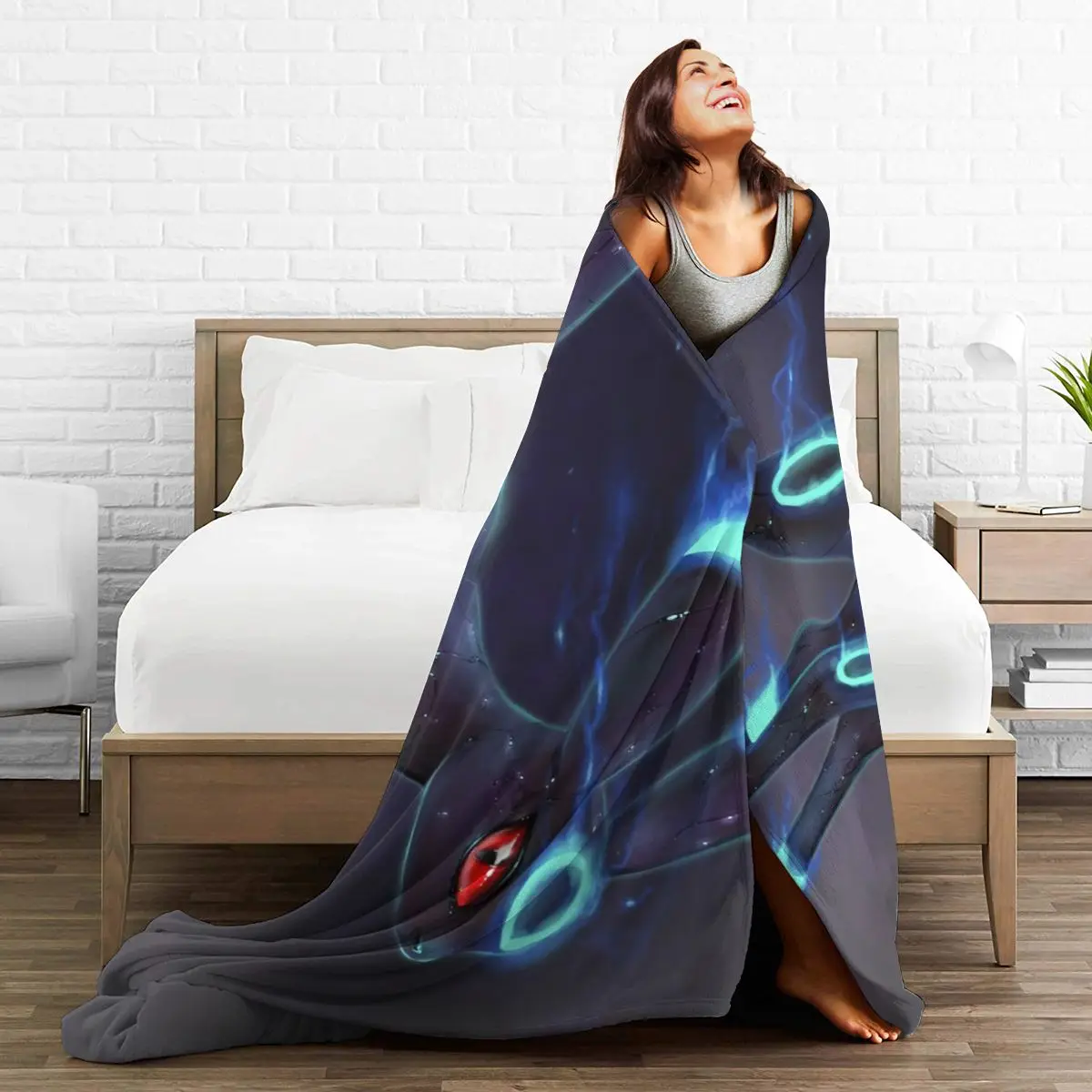 

3D-Printed Blanket Flannel Blanket Bed Throw Soft Cartoon Printed Bedspread Bedspread Sofa Gift