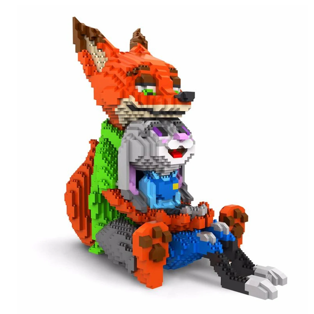 

hot lepining creators classic cartoon Zootopias nick fox judy rabbit Lovers mini micro diamond blocks model bricks toys for gift