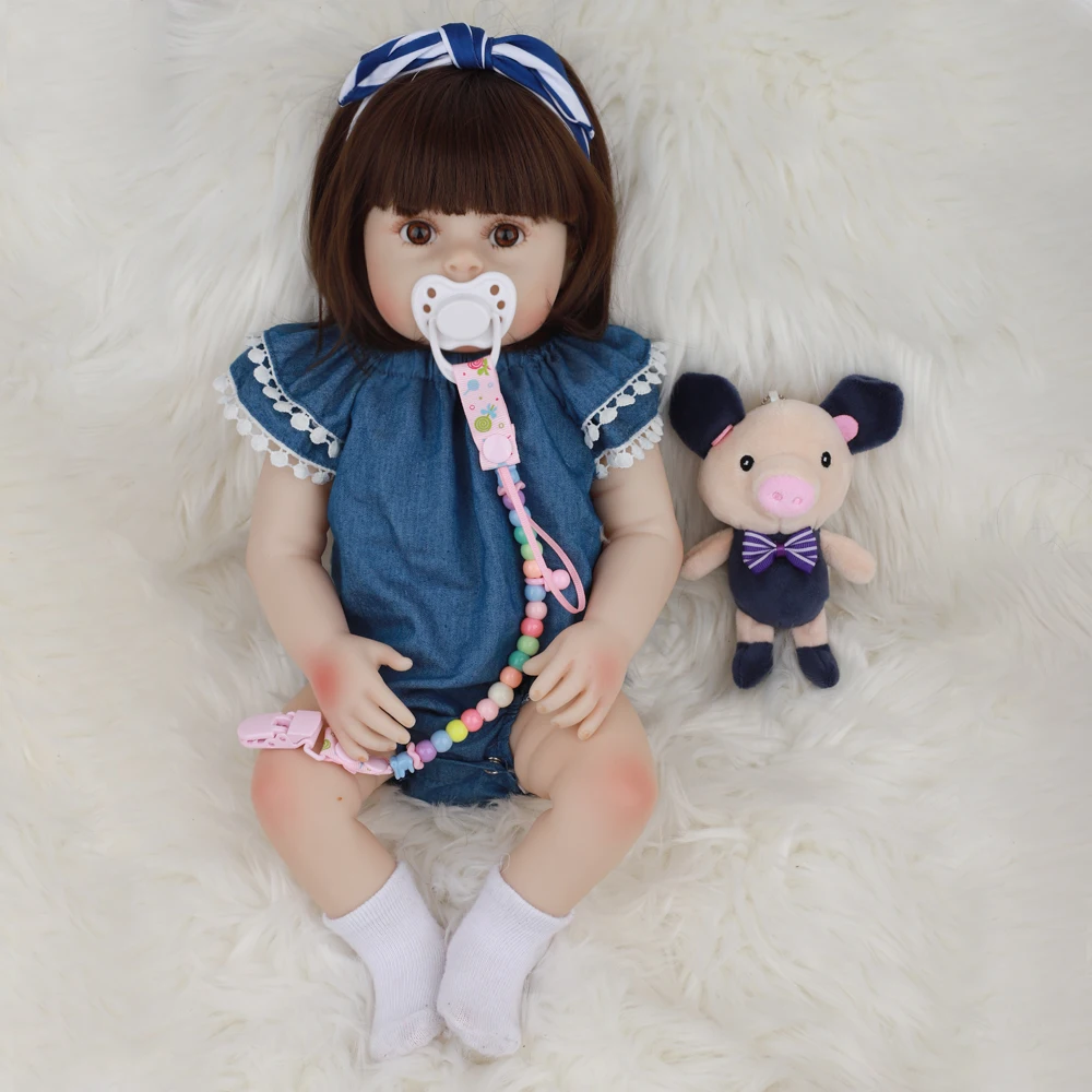 48 см Прекрасный Reborn Baby Doll силиконовый Полный тело Реалистичная принцесса
