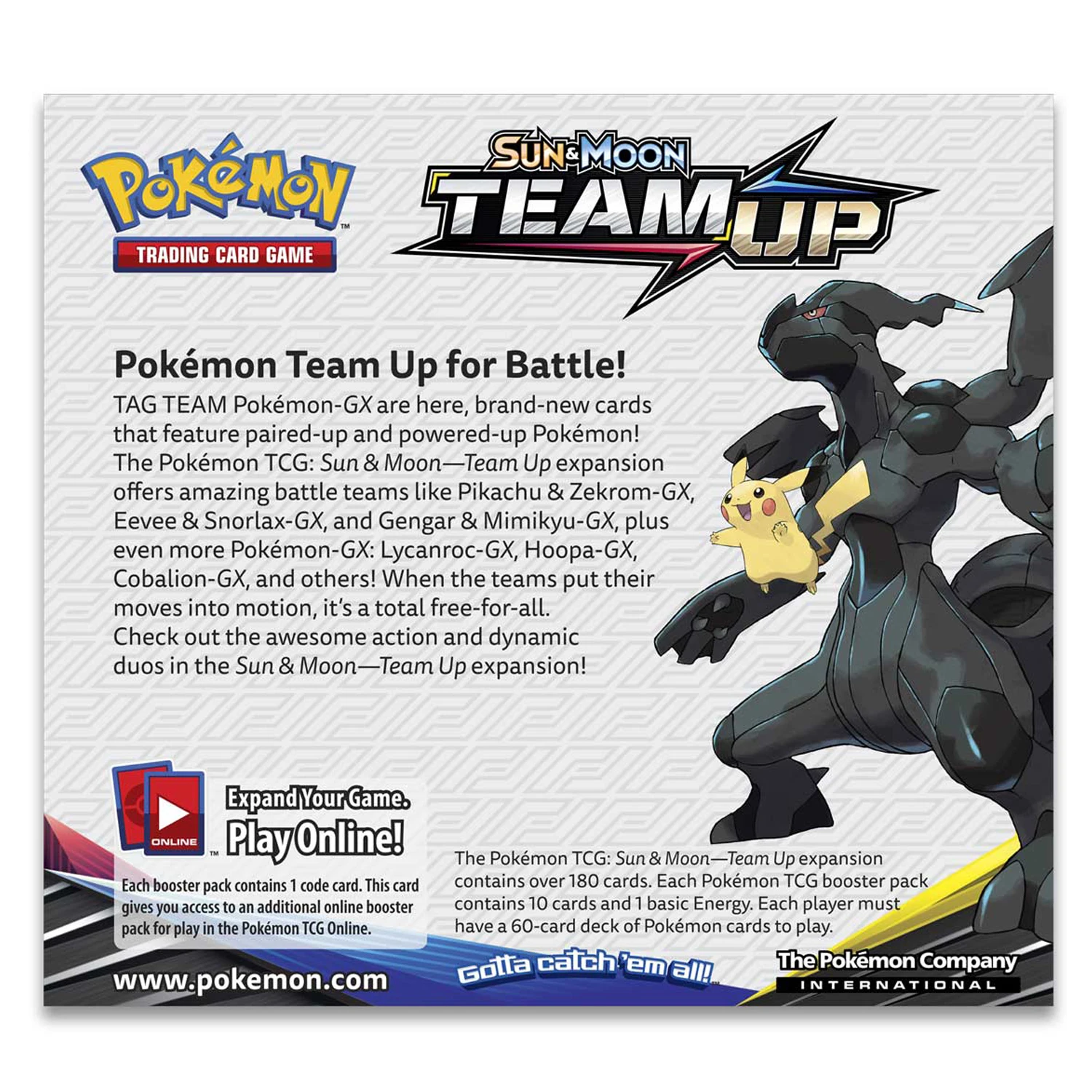 

324 pcs Pokmon Cards TCG: Sun & Moon-Team Up Booster Display Box (36 Packs) Game Kids Collection Toys Gift