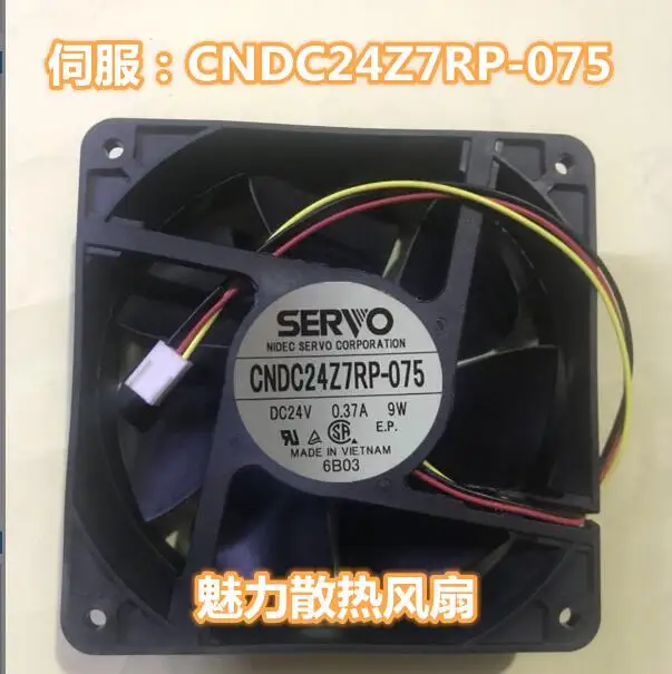 Ventilador de Refrigeração do Servidor de 3 Servo 120x120x38mm Fios Cndc24z7rp-075 dc 24v 0.37a