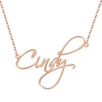 duoying custom necklaces name necklace custom nameplate pendant necklace personalized letter necklace women chain choker
