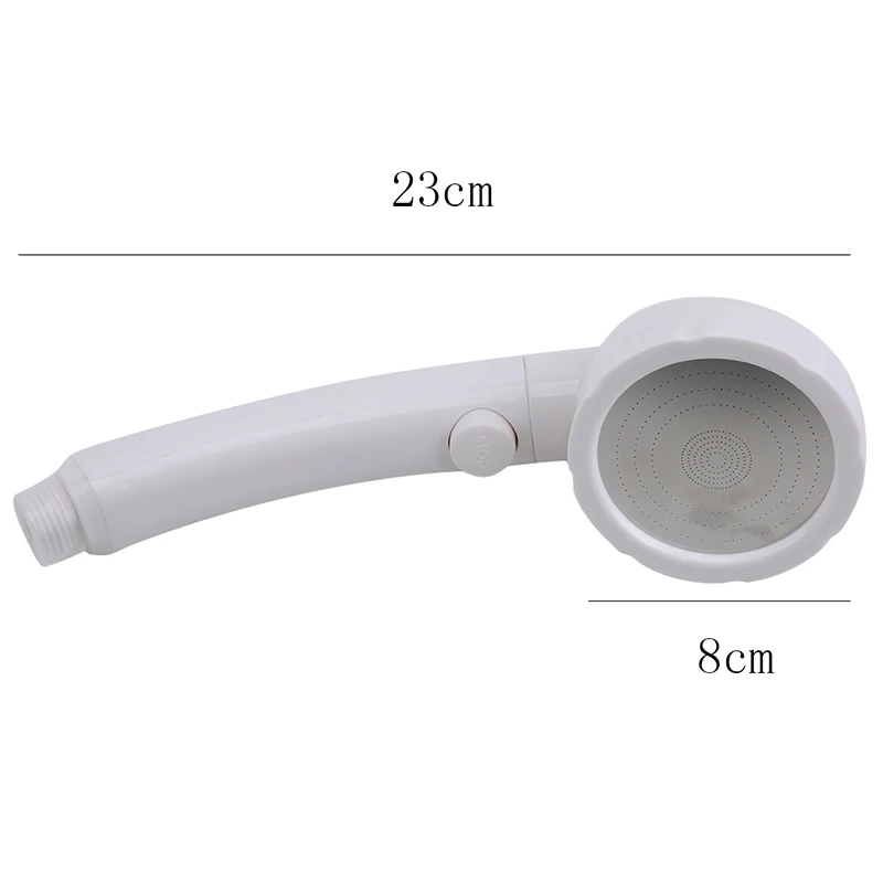 

Mutilfunction Shower Head Water Saving Round ABS Chrome Booster Bath Shower High Pressure Handheld Hand Shower