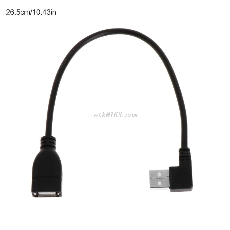 Удлинительные кабели USB 20 см Мама Тип A 2 0 под прямым углом 90 градусов папа