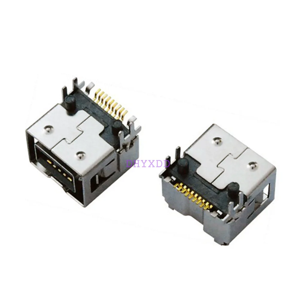 

10 шт./лот IEEE 1394B 9P USB разъем 1394-9P гнездовой разъем SMT 1394