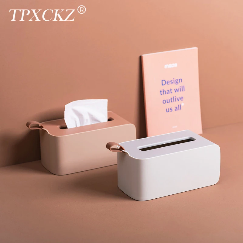 

TPXCKz Kitchen Paper Holder Napkin Tissue Box Desktop Toilet Paper Holders Dispenser Storage Napkin Case Office Home Organizer