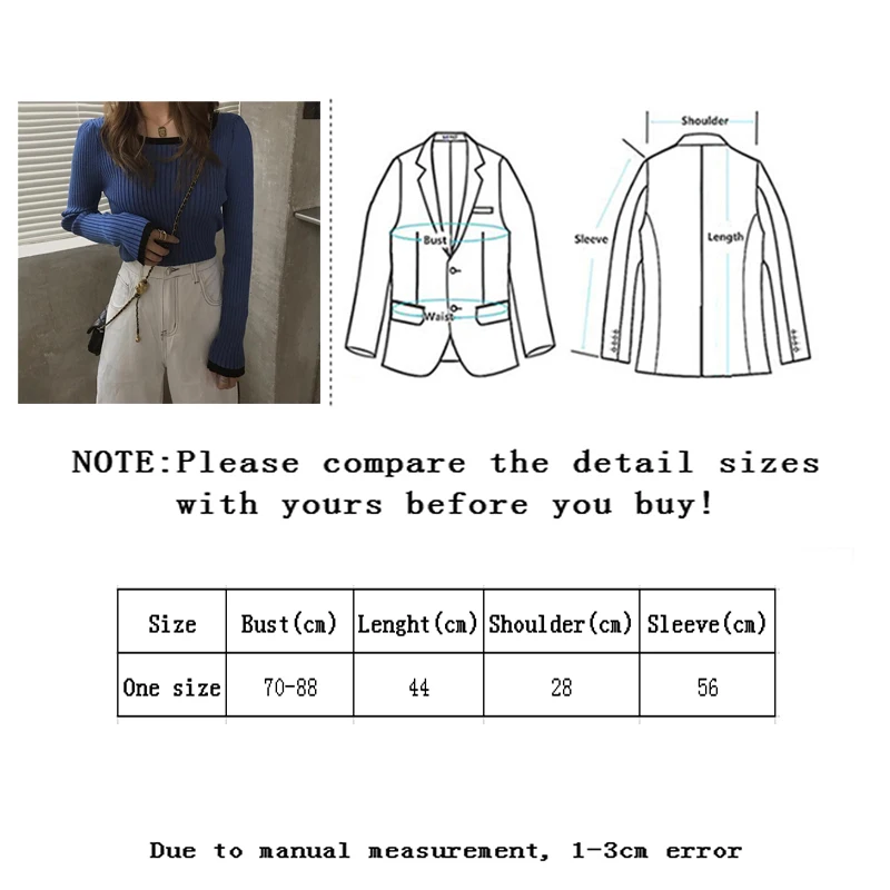 

Vangull Women Sweater Autumn Winter 2020 New Korean Style Ins Slim Female Round Neck Long Sleeve Causal Bottom Trend Pullovers