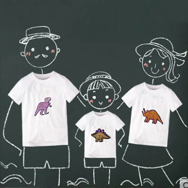 Блестки патч динозавр Diy Женская одежда Аксессуары аппликации железные нашивки