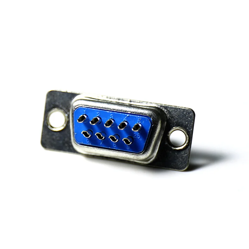 10 шт. RS232 DB9 разъем последовательный VGA 9 Pin Женский 2 ряда припоя Тип штепсельная