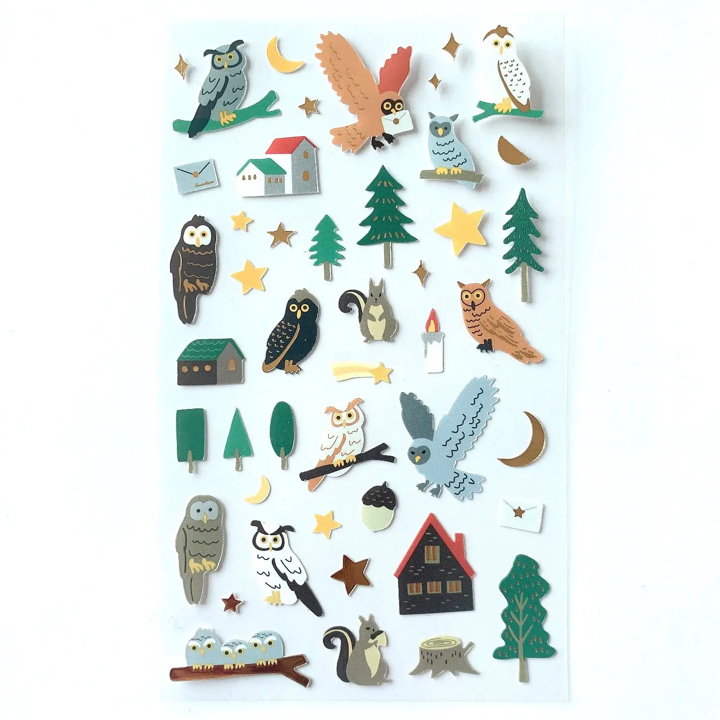 

Милые Наклейки Листы сова