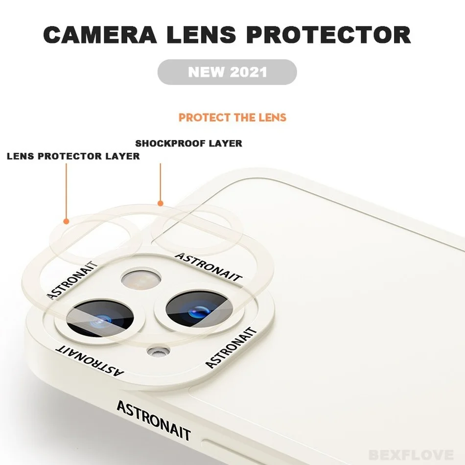 Чехол с мультяшным космосом астронавтом для iPhone 11 13 12 Pro Max Mini XS XR X 6 8 7 Plus мягкий