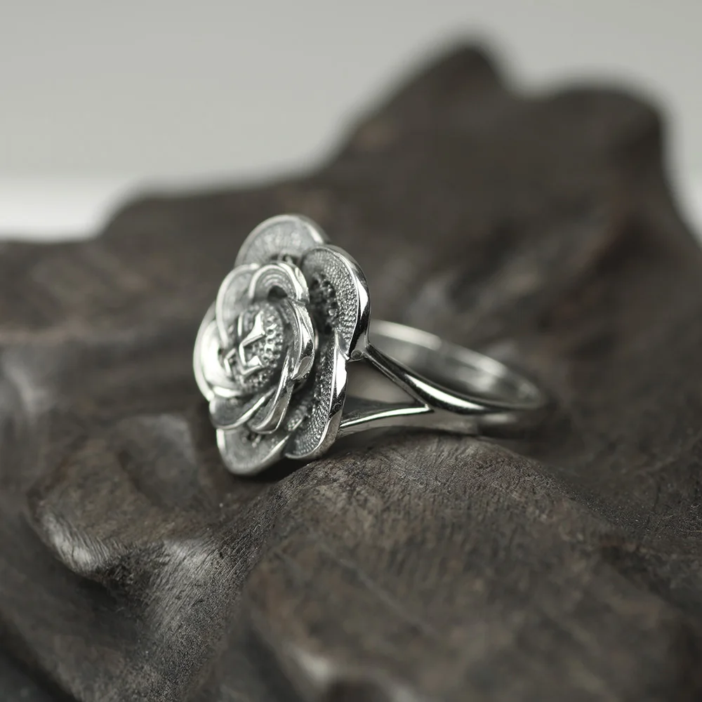 Оригинальный дизайн 925 пробы серебряные кольца для женщин буддизм Signet