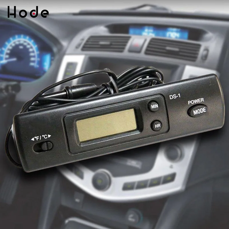 Автомобильный цифровой термометр с 2 зонда в вход/выход Температура датчик