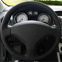 car steering wheel cover for peugeot 308 old peugeot 408 sport diy microfiber leather