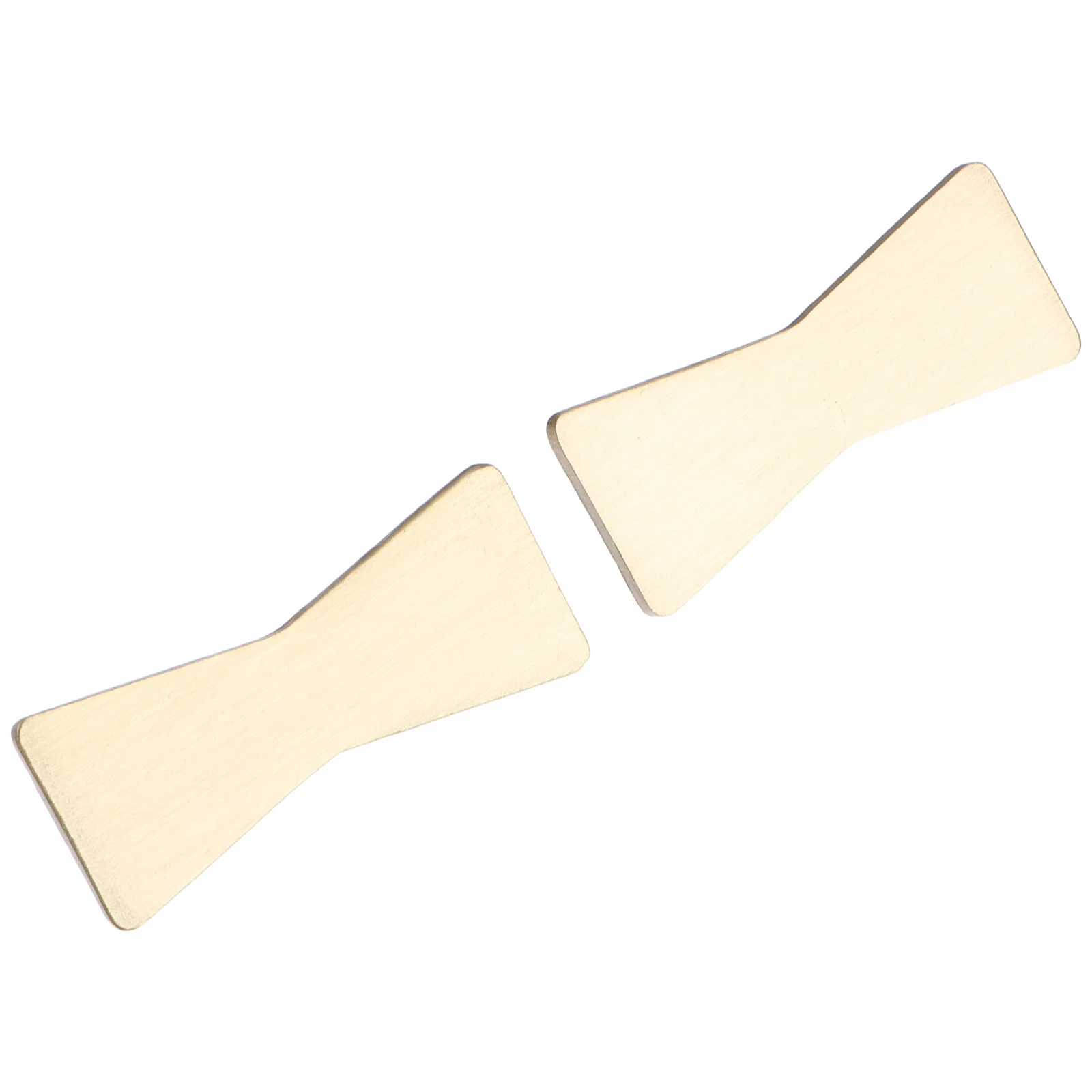 

2Pcs Bowknot Shaped Sofa Buckle Brass Bed Backdrop Buckle for Home Golden