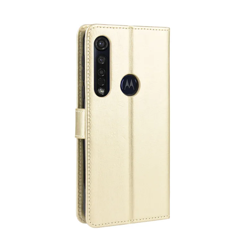 Чехол для Motorola One Macro в стиле ретро, флип-кошелек, Стильный Глянцевый кожаный чехол для телефона из искусственной кожи для Motorola One Macro OneMacro, задний Чехол
