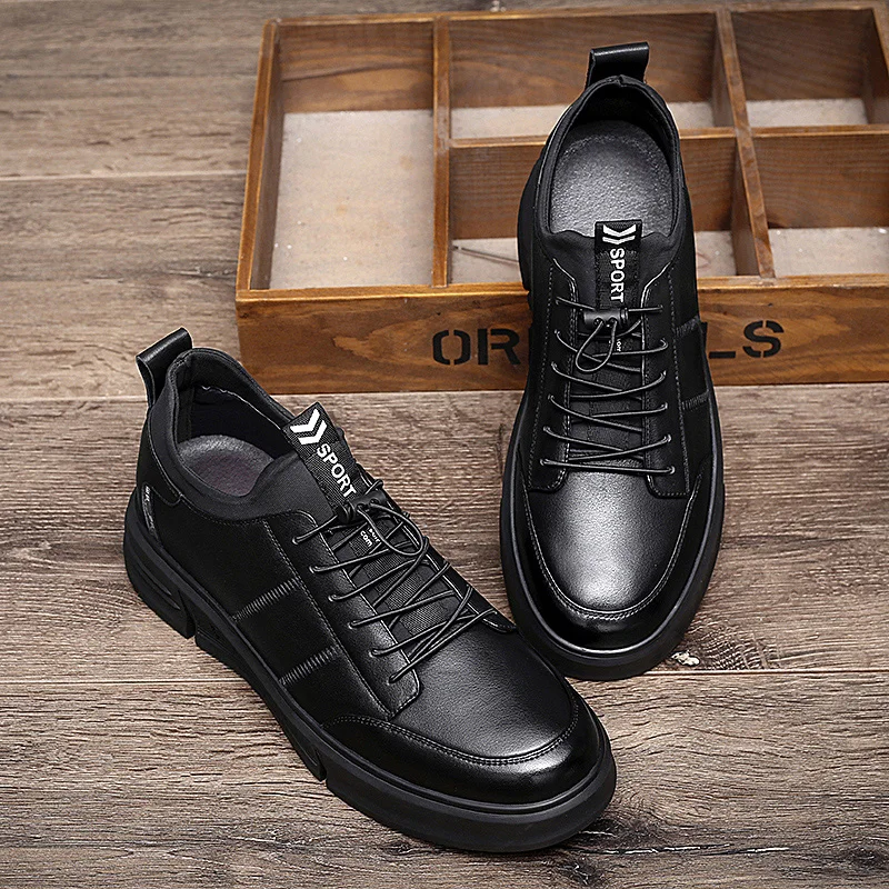 

Elevator Shoes Men Sneakers Height Increasing Shoes Sports Tall Man Insole