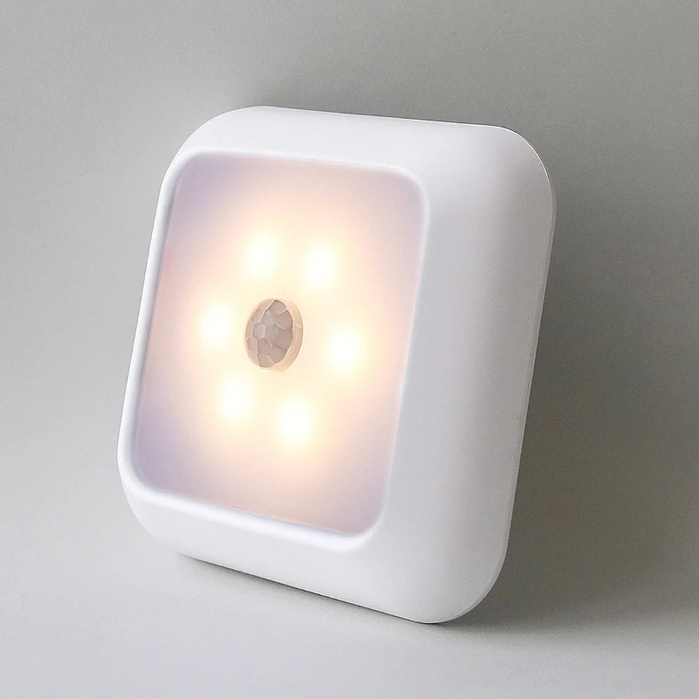 

6 LED Night Light Motion Sensor Wall Closet Cabinet Stair Wireless Lamp for Home PAK55