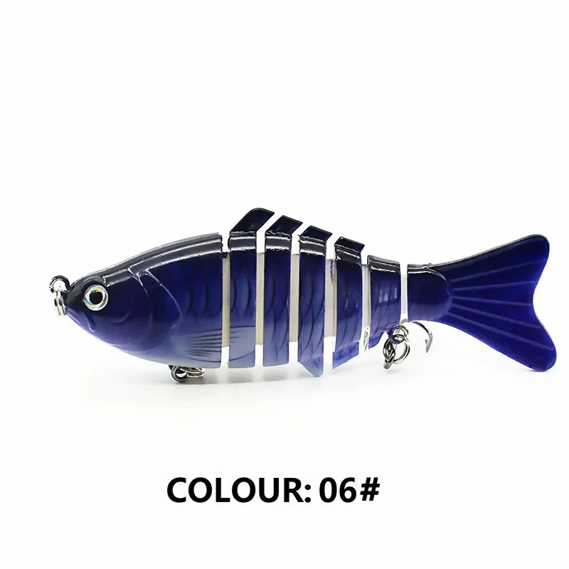 

12 Color Bait Bionic Bait Full Water Bait Outdoor Fishing Supplies Outdoor Fishing Bait Seven-Section Bait 10 Cm Long