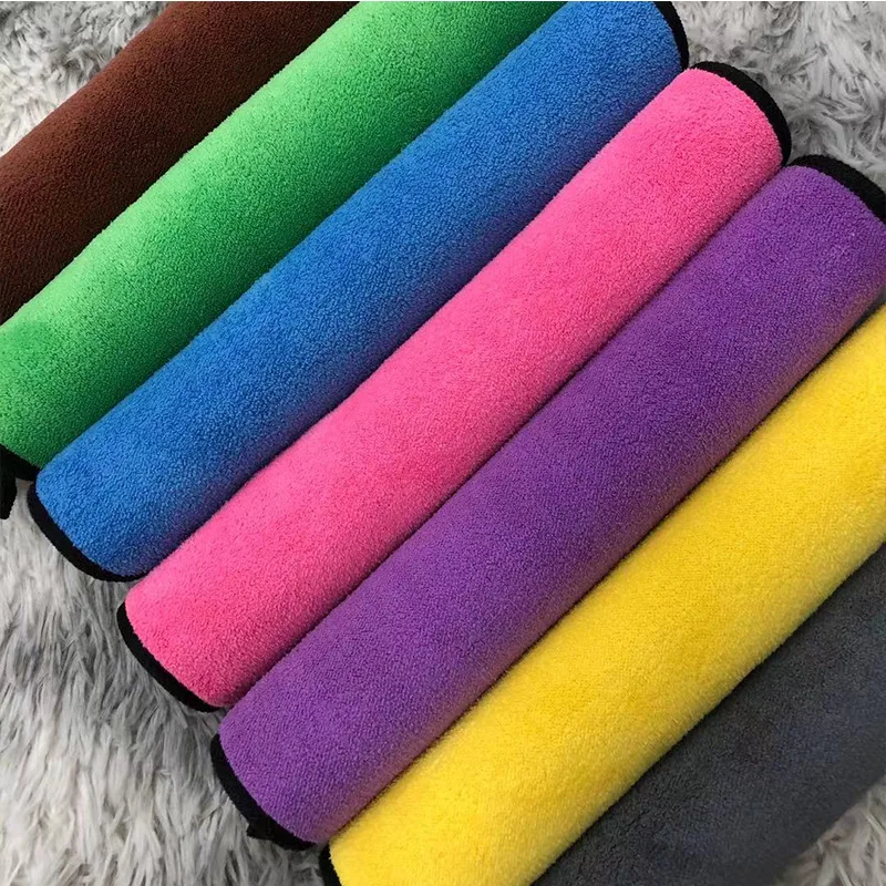 

6 Colour Mirco Fiber Car Wash Towel Coral Fleece Towel Car Cleaning Cloth Water Absorption Thickening Car Wash Maintenance