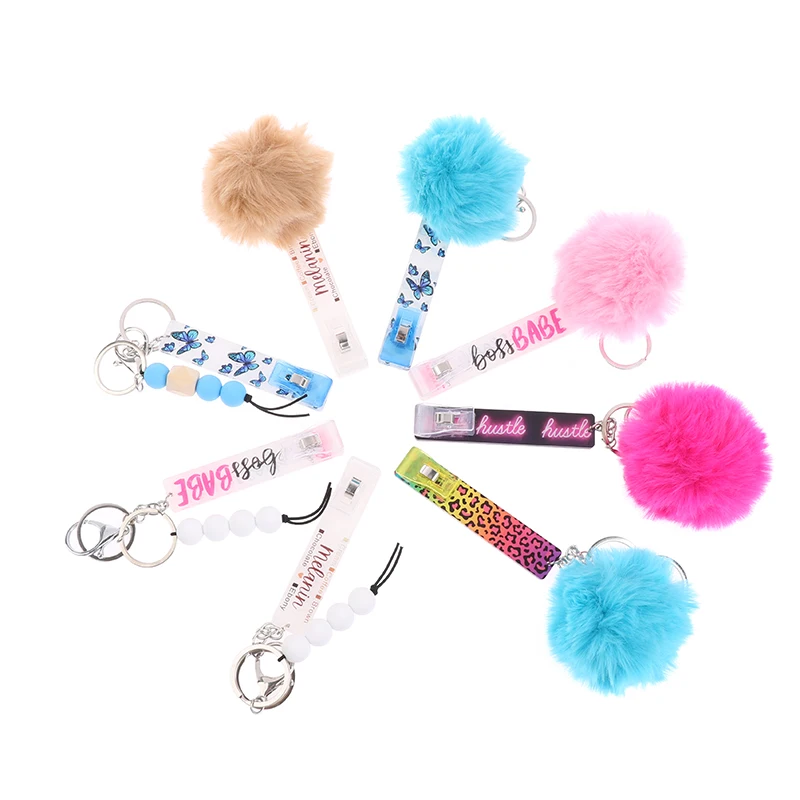 

ATM Credit Debit Designers Card Grabber Keychain Card Clip Grabber for Long Nail