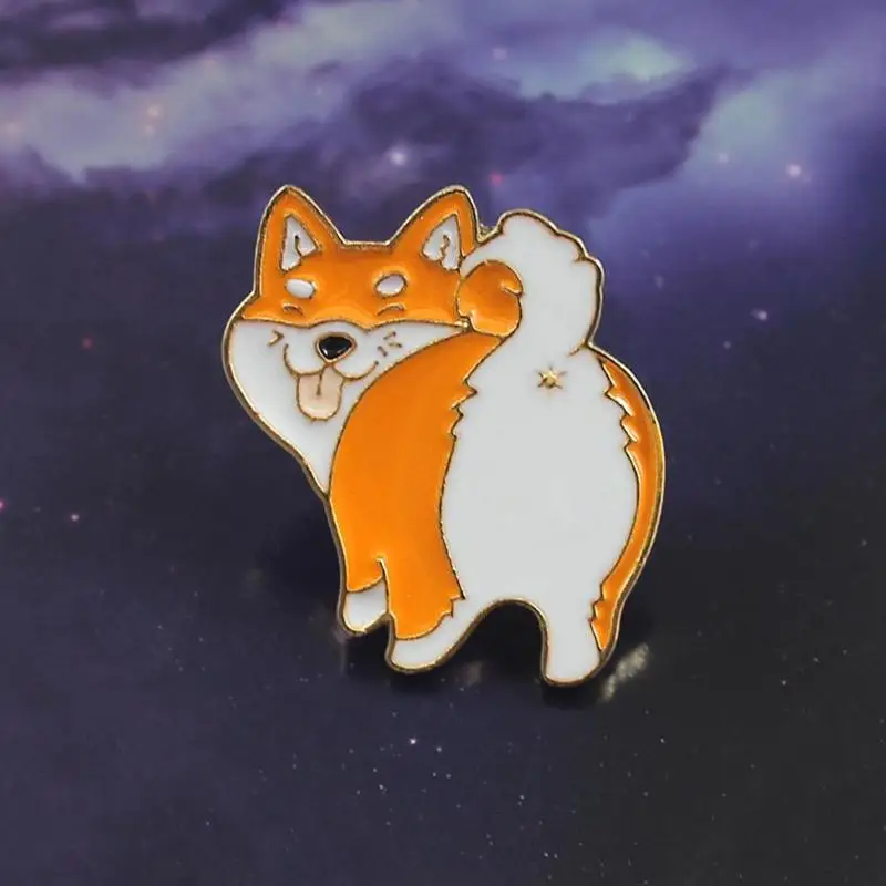 Мультяшная милая собака заколки Брошь милый рюкзак значки новинка ювелирные