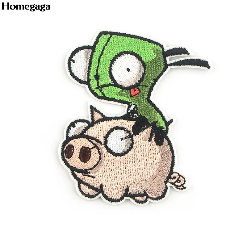 

Homegaga Cartoon Patch Iron On Patches Thermotolerant Embroidered Patch Cloth Stickers Fashion Accessories D2421