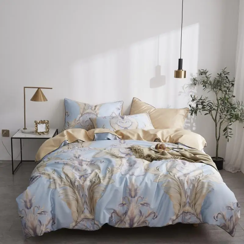 Комплект постельного белья из шелковистого египетского хлопка с потертым