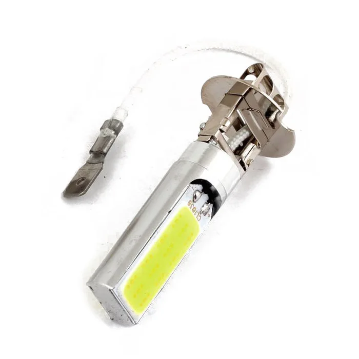 

2 Pcs H3 15W LED COB DRL Lamp White Xenon Driving Head Light Bulbs