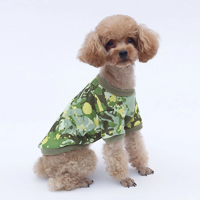 

Puppy Dog Accessory Comfortable Pullover Dogs Pets Clothing Dog Clothes Warm Clothing Warm Soft Cute Cats Sweater Camouflage