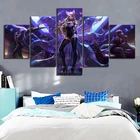 5 шт. кДа Для женщин группы League of Legends игры плакат HD фотографии холст настенная живопись для домашнего декора