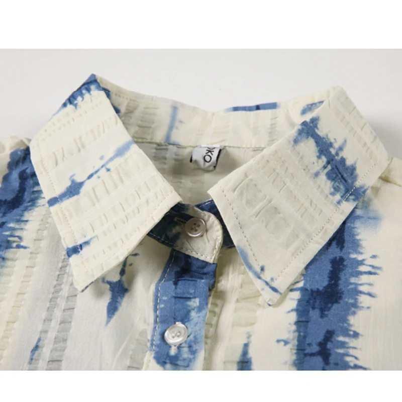 Женская рубашка в полоску Повседневная универсальная Свободная блузка