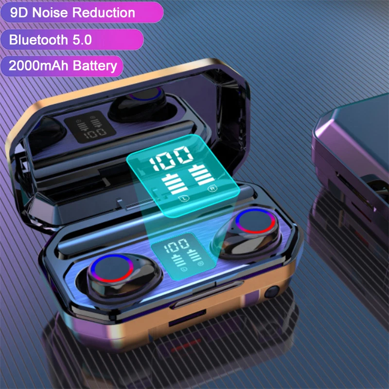 

HKNA Wireless Bluetooth-Compatible Earphone Microphone Waterproof Wireless Headphones Headsets Control Music Earbuds For Phone