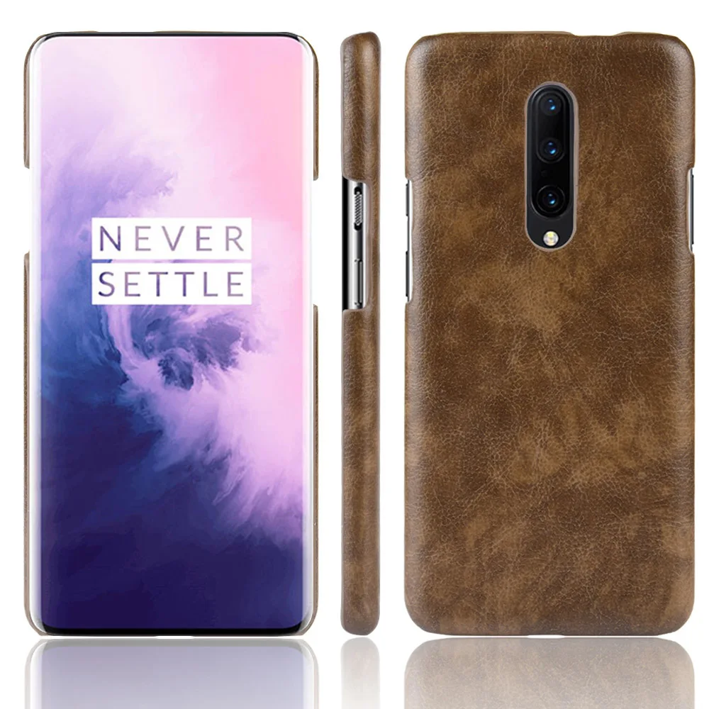 Чехол для Oneplus 7T 7 Pro 6 6T чехол из искусственной кожи матовый жесткий