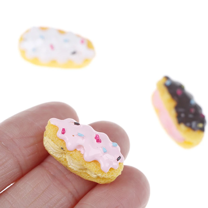 

Dollhouse Miniature Food Scene Model DIY 3D Resin Bread Cake Model Simulation Mini Cake For Kids Kitchen Toys Decoration