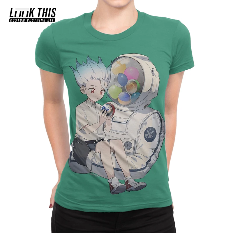 

Dr STONE 3d Print Women's Oversized T-shirt Anime Aesthetics T Shirts Black T-shirts Girls Clothing Summer 2021 Slim Tee Tops