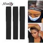 Nunify Нескользящие тюрбан для сушки волос Регулируемый Elasctic повязка на голову для парики толщиной регулируемая повязка на голову с регулировкой на липучке, 5 шт.лот