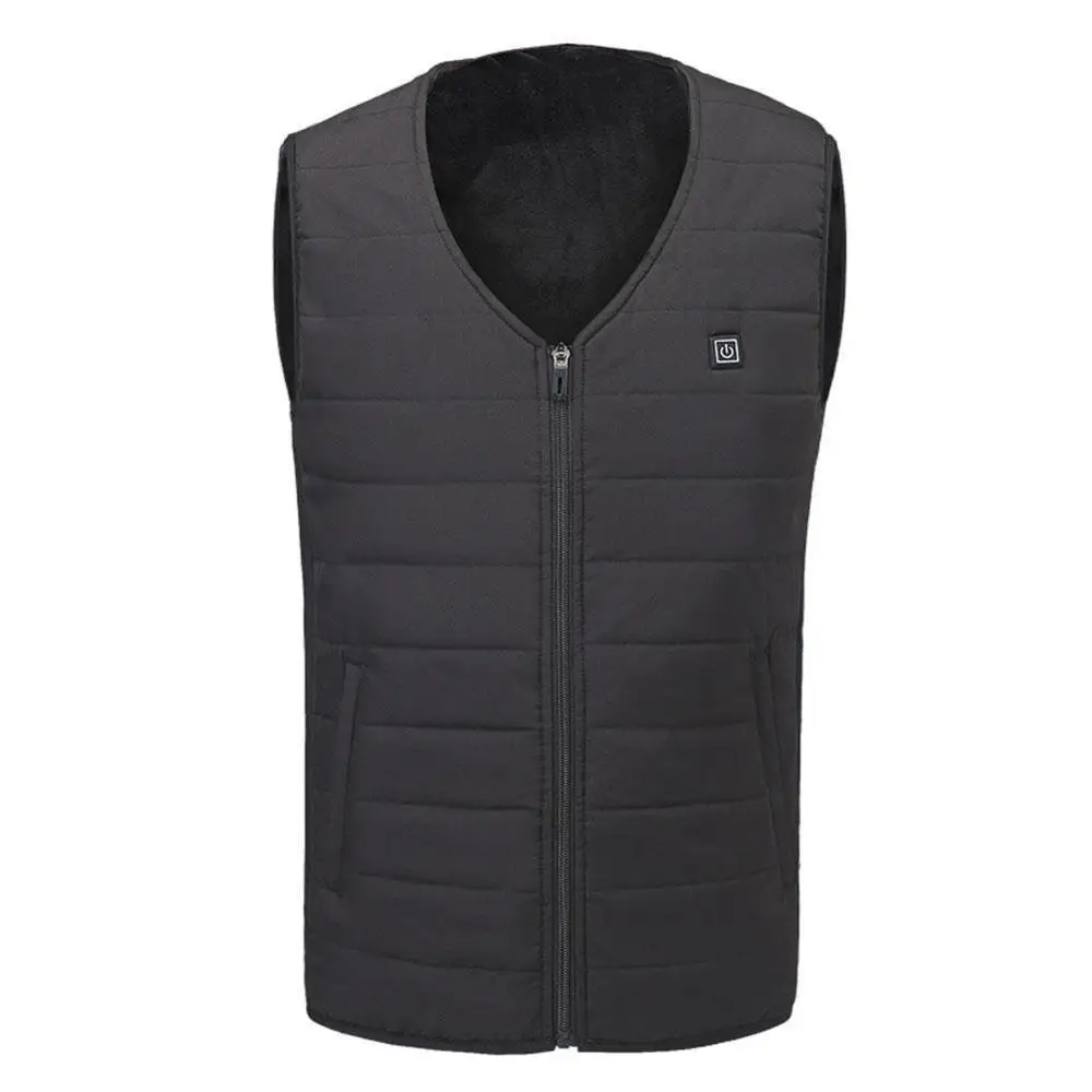 Мужской осенне зимний умный жилет из хлопка с подогревом инфракрасный USB Женский