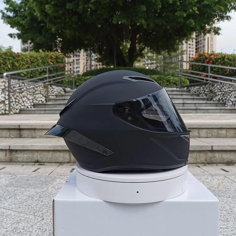 Новое поступление мотоциклетный шлем унисекс Полнолицевой шлем casco зимний сезон Безопасный черный шлем dot утвержден