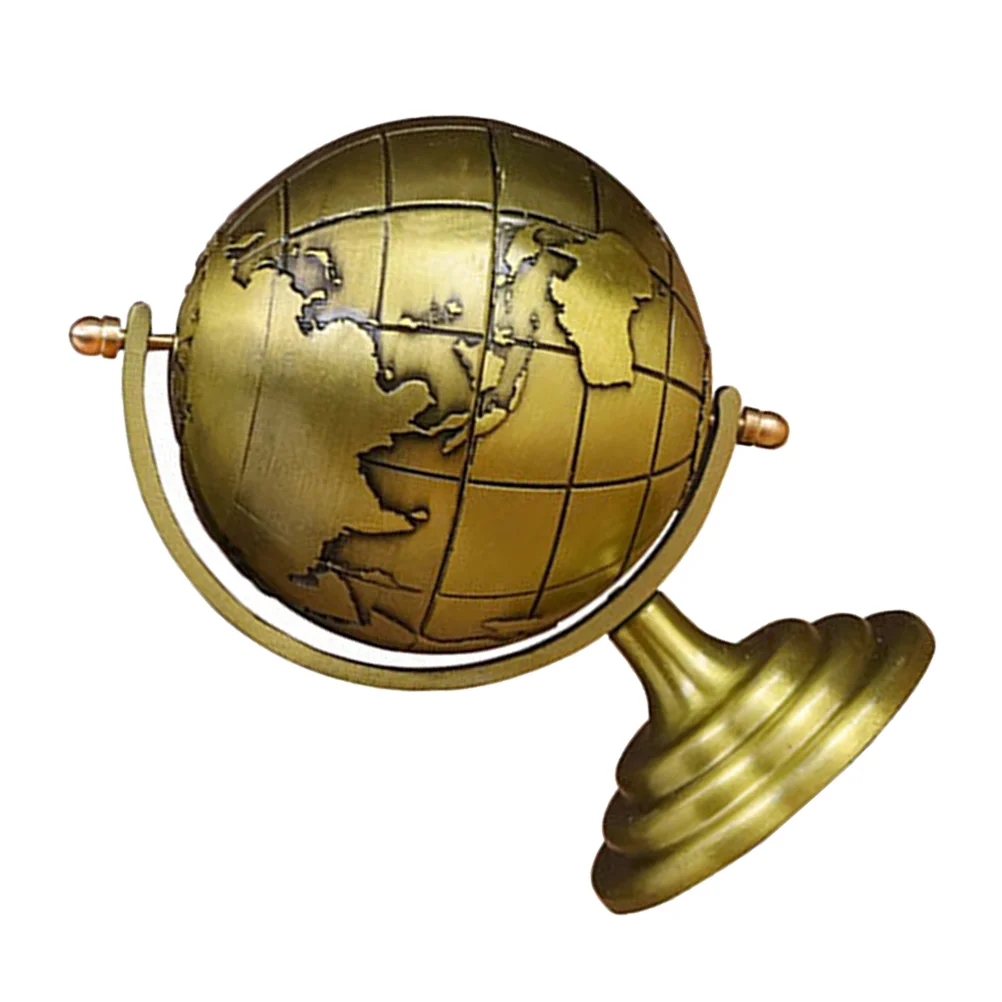 

1pc Iron Rotating Globe Decor Rotating Globe Decor Rotating Globe Adornment