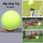 Игрушка для собак 9,5 дюймов, мяч для большого тенниса гигантский питомец, игрушка-жевательная игрушка для щенка, метательный патрон, игрушка для игровая пусковая установка, детская игрушка, мяч, дрессировка собак